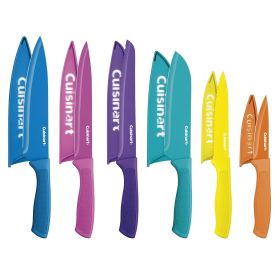 Cuisinart 12-Piece Ceramic Coated Color Knife Set with Blade Guards, C55-12PCGW Cuisinart 12-Piece Ceramic Coated Color Knife Set with Blade Guards, C55-12PCGW
